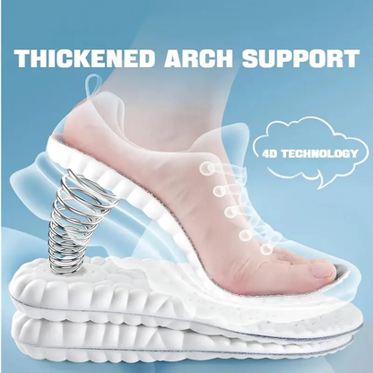 🦶☁️4D Comfort Orthopedic Insoles for Men & Women – Shock Absorption & Helps Relieve Foot Pain
