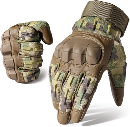 Tactical Full-Finger Gloves — Knuckle Protection + Touchscreen + Non-Slip Grip