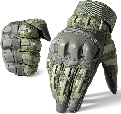 Tactical Full-Finger Gloves — Knuckle Protection + Touchscreen + Non-Slip Grip