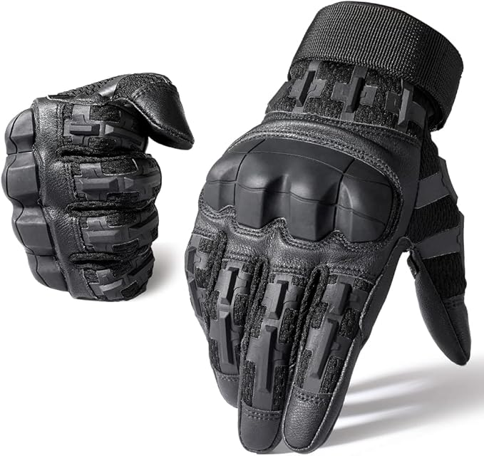 Tactical Full-Finger Gloves — Knuckle Protection + Touchscreen + Non-Slip Grip