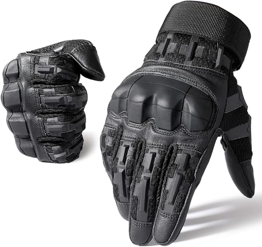 Tactical Full-Finger Gloves — Knuckle Protection + Touchscreen + Non-Slip Grip