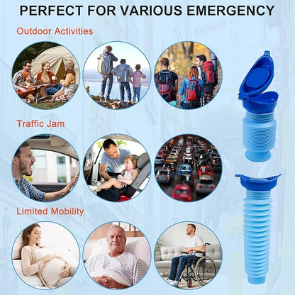 Camping & Hiking Essential — Collapsible Portable Urinal with Secure Lid