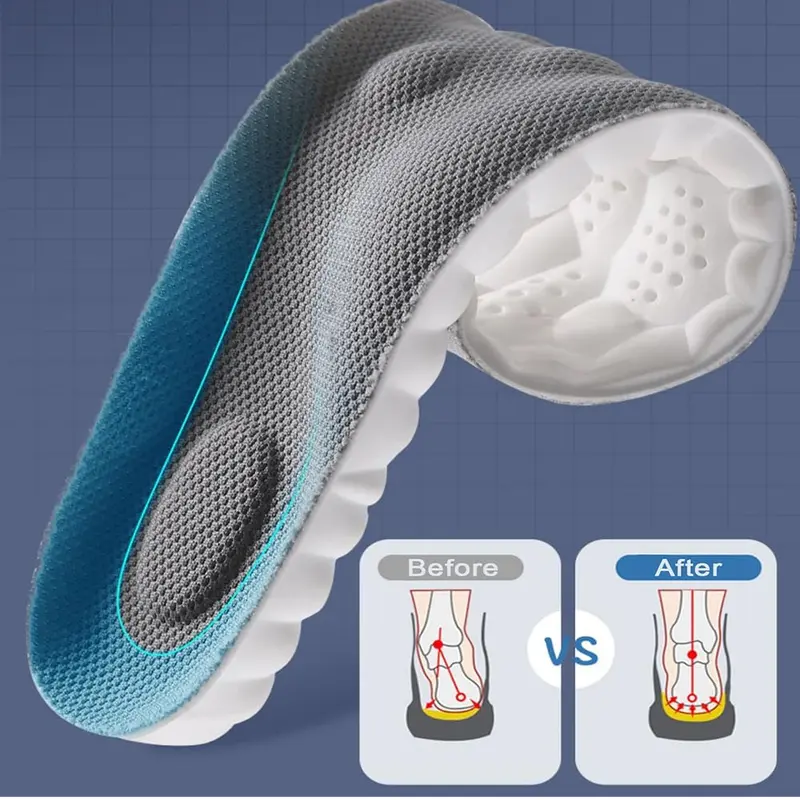 🦶☁️4D Comfort Orthopedic Insoles for Men & Women – Shock Absorption & Helps Relieve Foot Pain