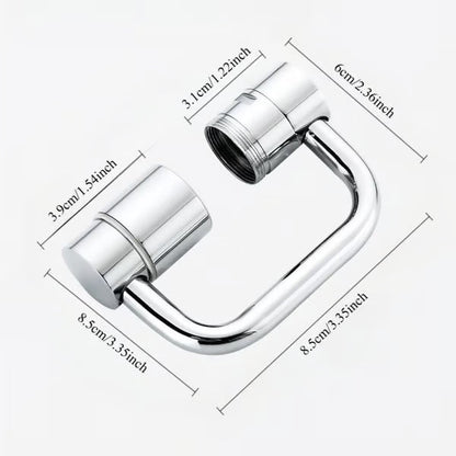 【🌎Final Day: 50% Off】🚰Rotatable Faucet Aerator Extension - for Effortless, All-Angle Control, Rotating Swivel Faucet Aerator Extender, Kitchen Bathroom Sink Faucets Sprayer Attachment with 2 Mode Splash