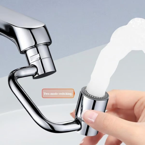 【🌎Final Day: 50% Off】🚰Rotatable Faucet Aerator Extension - for Effortless, All-Angle Control, Rotating Swivel Faucet Aerator Extender, Kitchen Bathroom Sink Faucets Sprayer Attachment with 2 Mode Splash