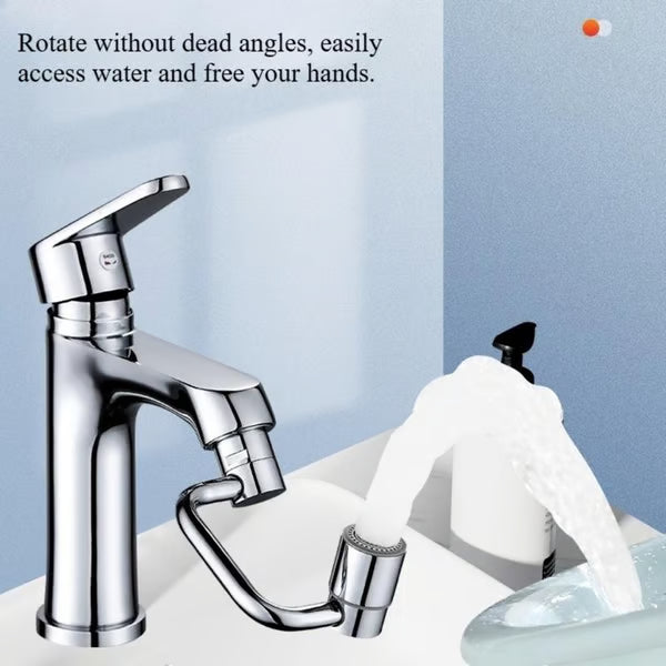 【🌎Final Day: 50% Off】🚰Rotatable Faucet Aerator Extension - for Effortless, All-Angle Control, Rotating Swivel Faucet Aerator Extender, Kitchen Bathroom Sink Faucets Sprayer Attachment with 2 Mode Splash